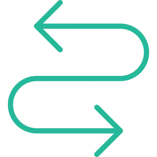 Green Arrows Pointing Left and Right