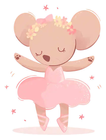 Ballet Dancing Mouse in Tutu