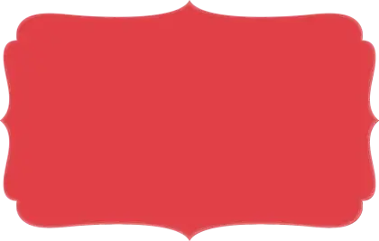 Red Blank Decorative Label Design