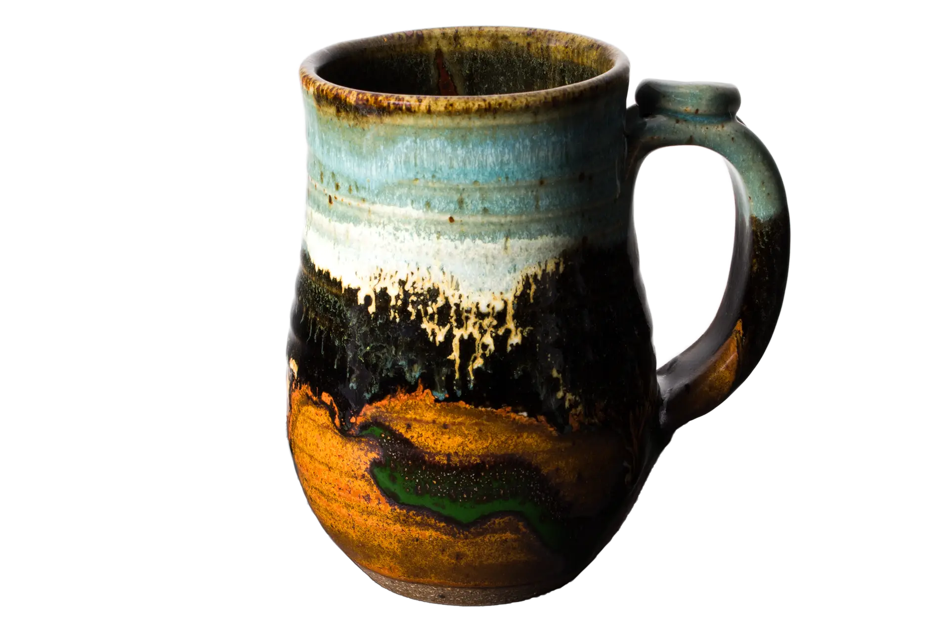 Artistic Ceramic Mug with Glaze