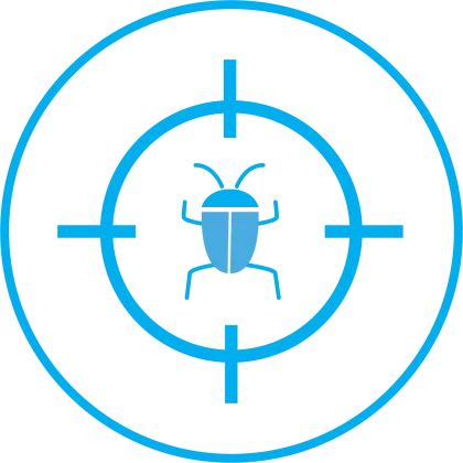 Blue Bug Icon in Target
