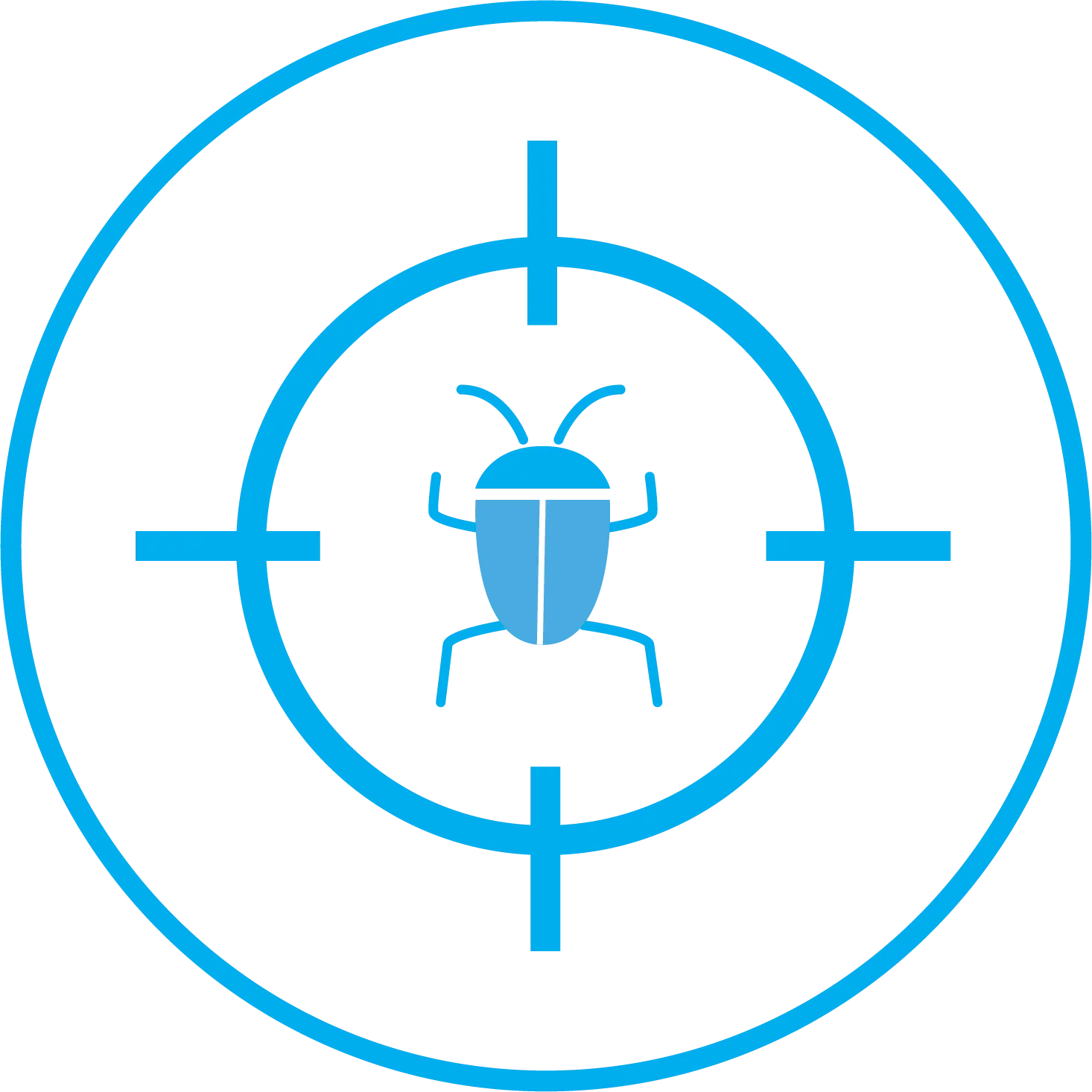 Blue Bug Icon in Target