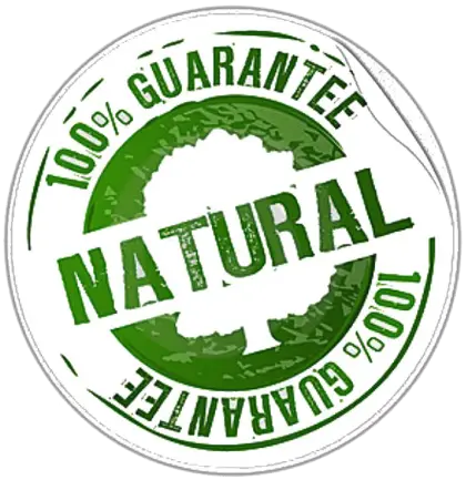 100% Natural Guarantee Stamp