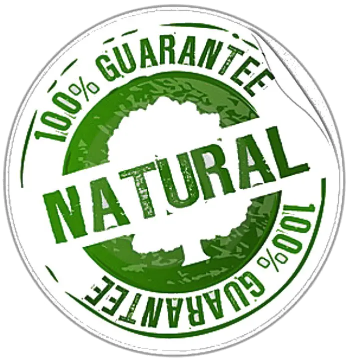 100% Natural Guarantee Stamp