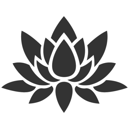 Black Lotus Flower Icon Representation