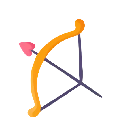 Bow and Heart Arrow
