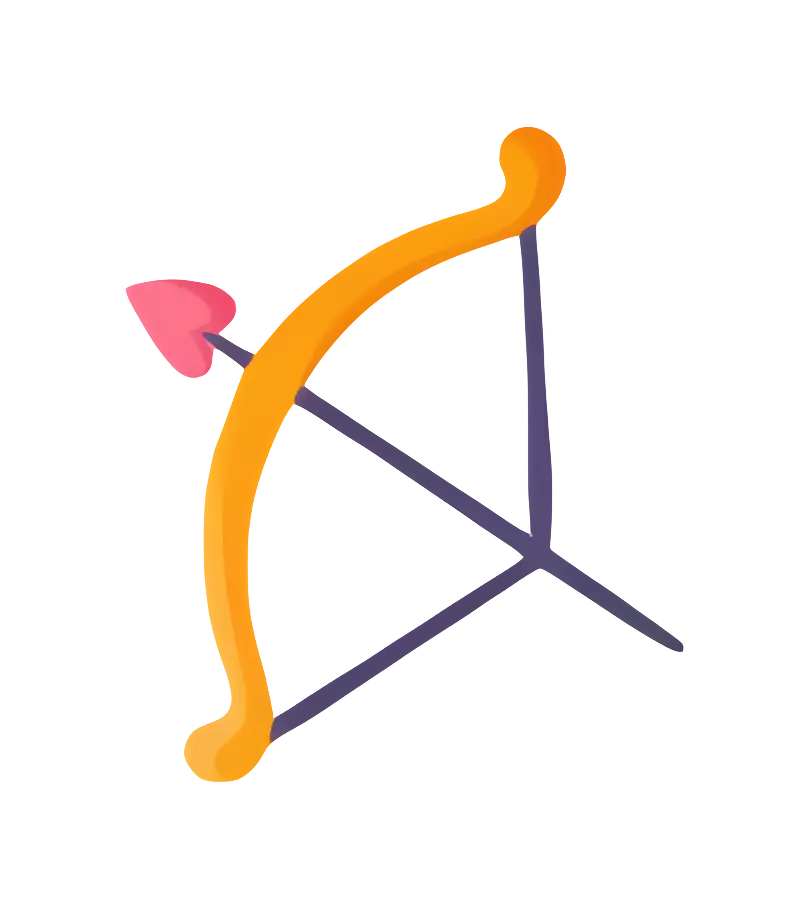 Bow and Heart Arrow