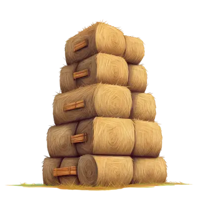 Stack of Hay Bales