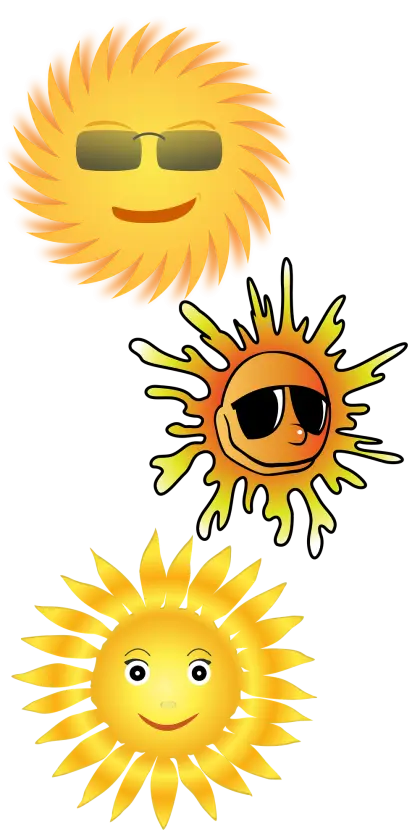 Cool Sun with Sunglasses