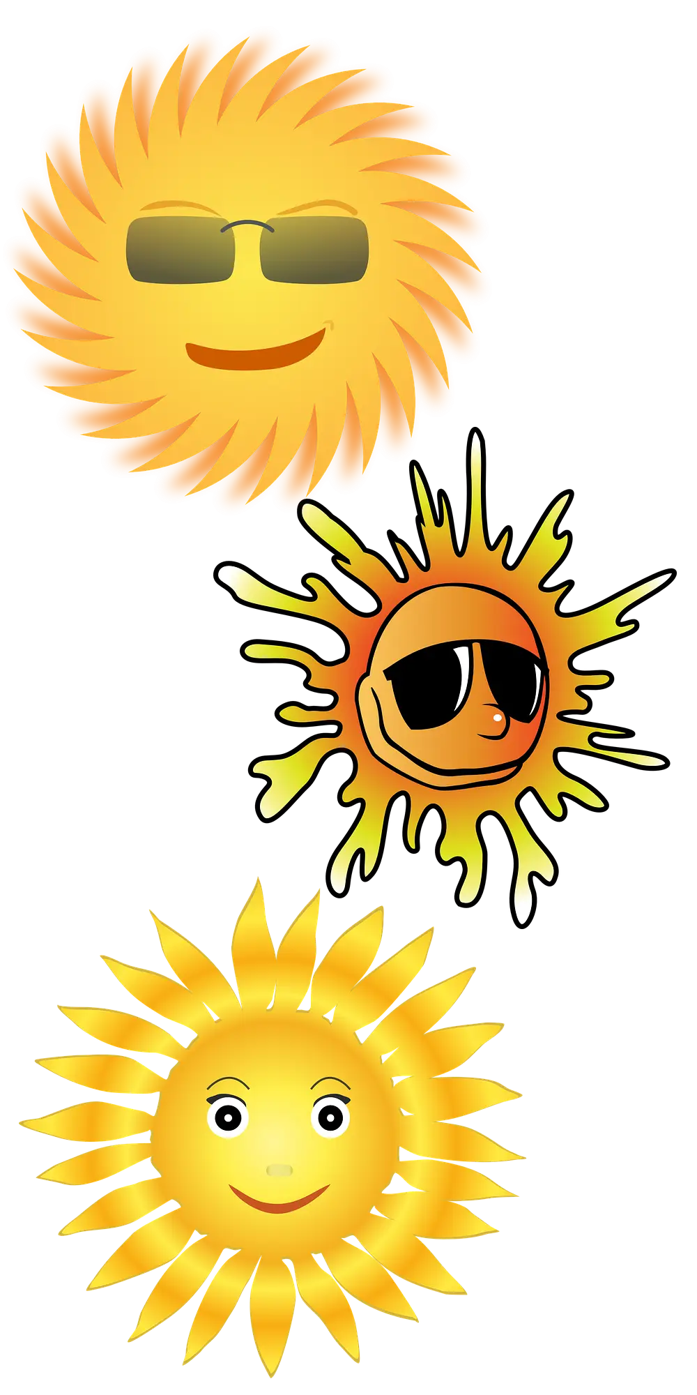Cool Sun with Sunglasses