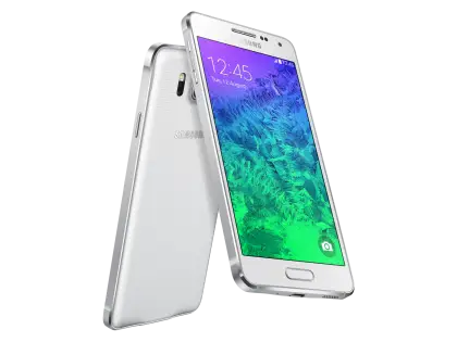 Sleek Silver Smartphone with Dual Angles