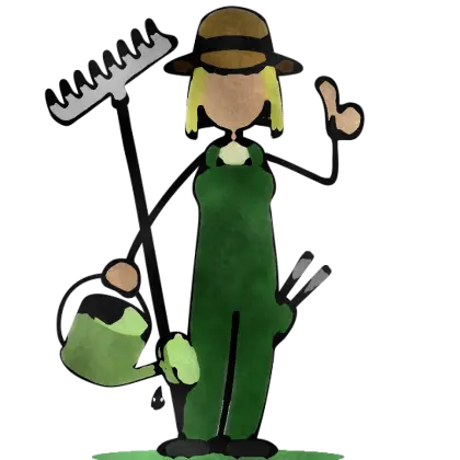 Gardener with Tools