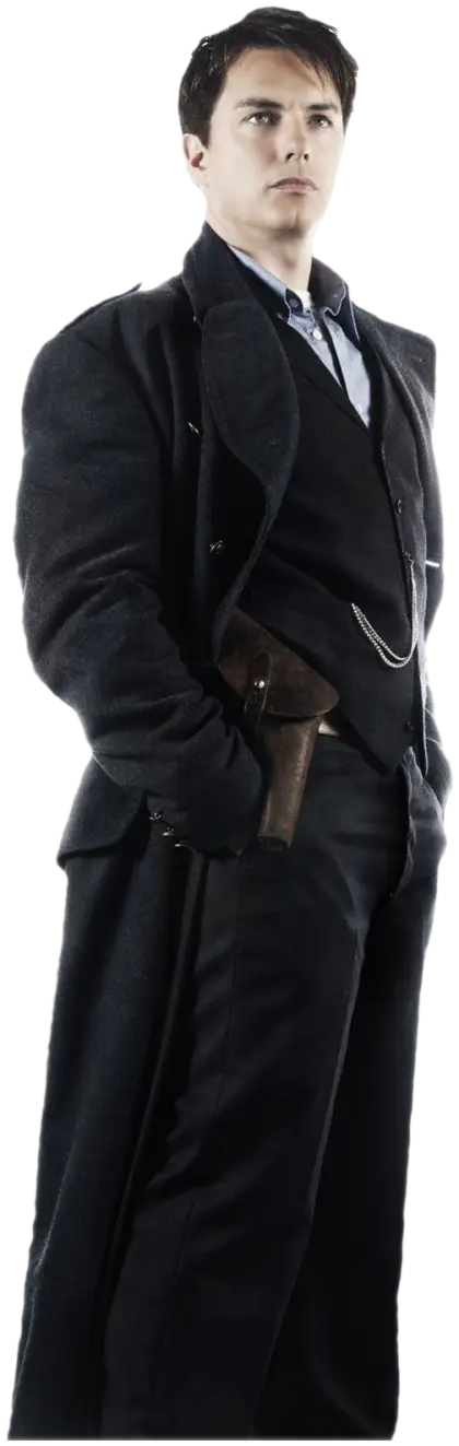 Man in Long Coat and Vest