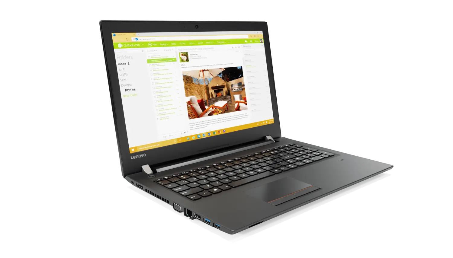 Laptop with Open Screen
