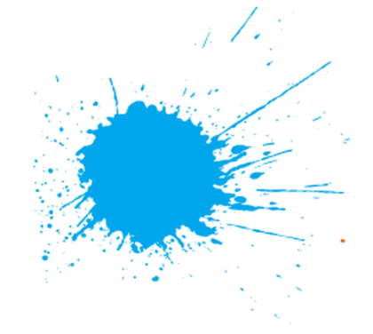 Blue Paint Splatter Illustration