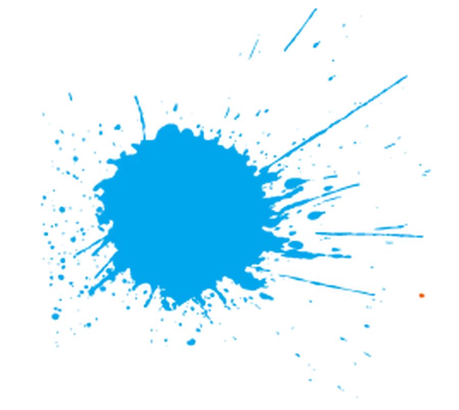 Blue Paint Splatter Illustration