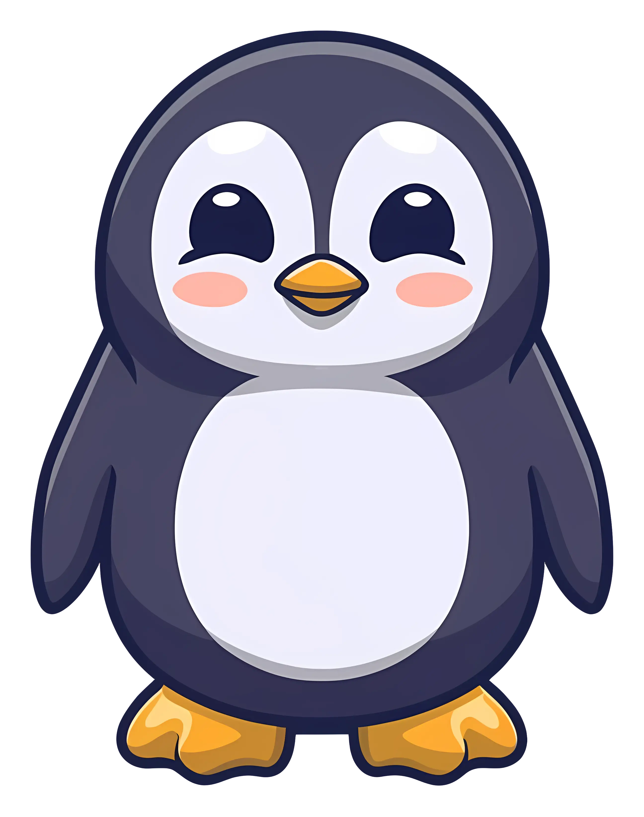 Cute Cartoon Penguin Illustration