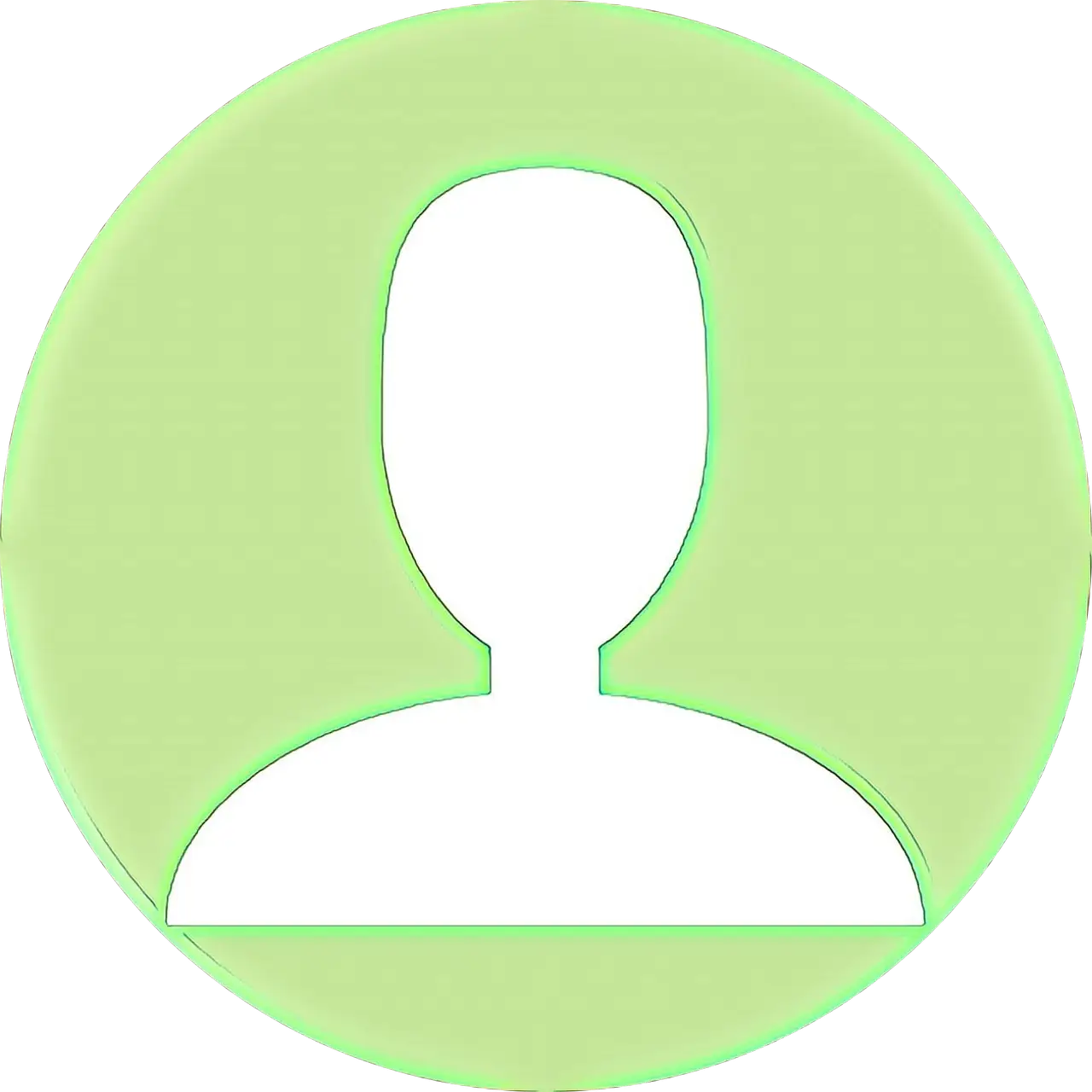 Green User Profile Icon for Digital Accounts