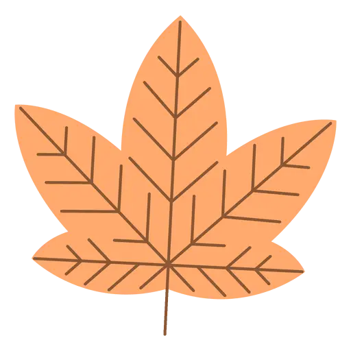 Autumn Leaf Illustration for Fall Theme