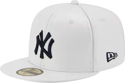 White Baseball Cap with NY Logo