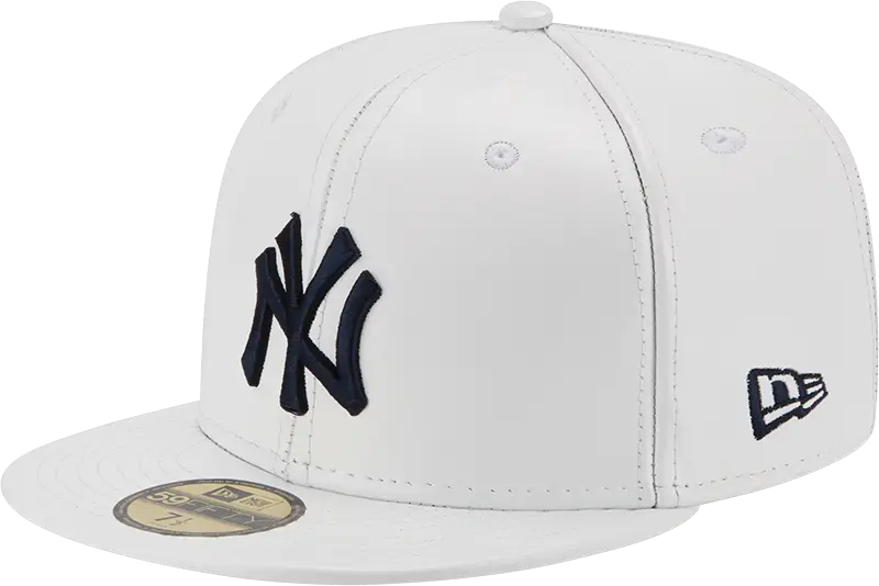White Baseball Cap with NY Logo