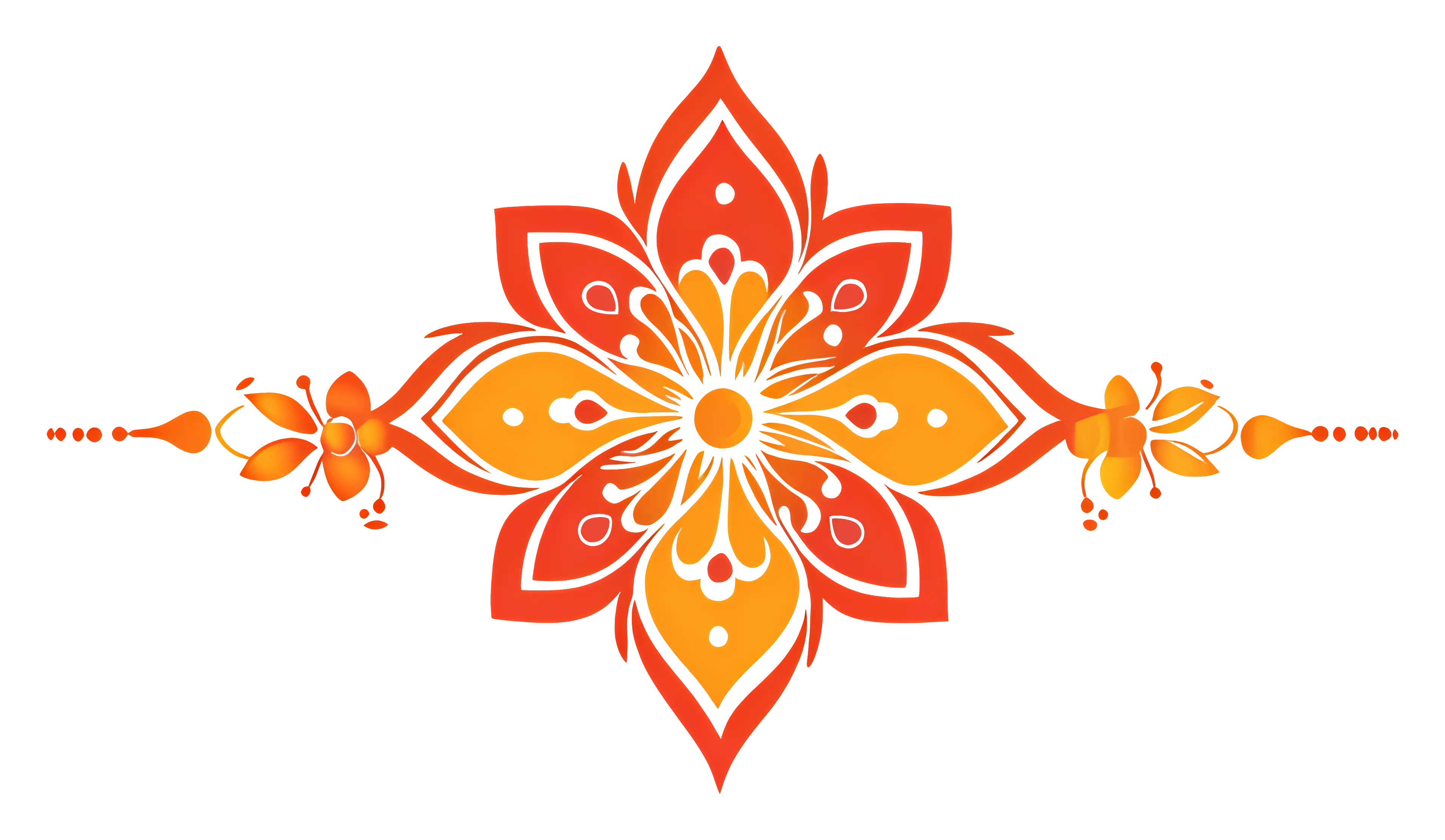 Orange Floral Pattern