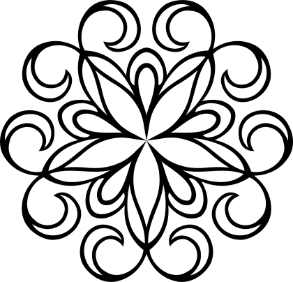 Black Floral Pattern Design