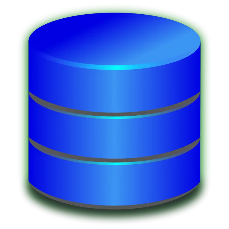 Blue Cylindrical Database Representation