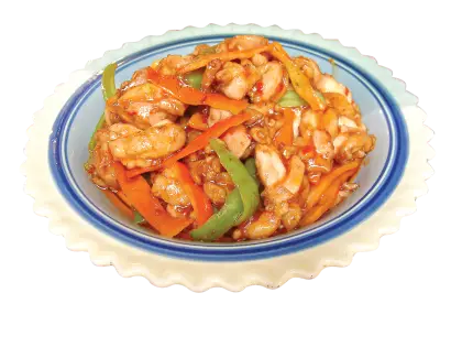 Stir-Fried Dish with Vegetables and Meat