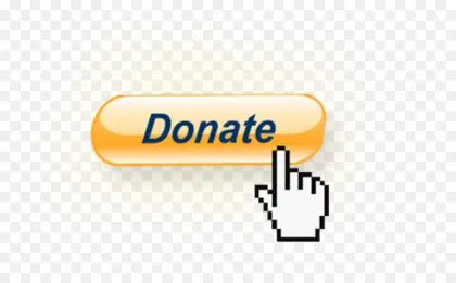 Donate Button with Hand Icon