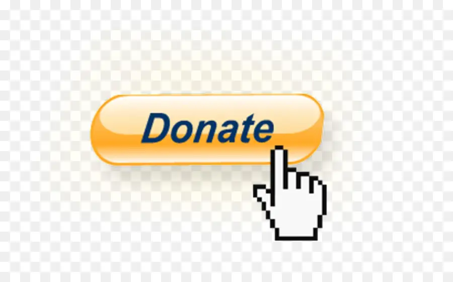 Donate Button with Hand Icon