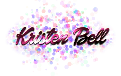 Stylized Name Text &#039;Kristen Bell&#039;