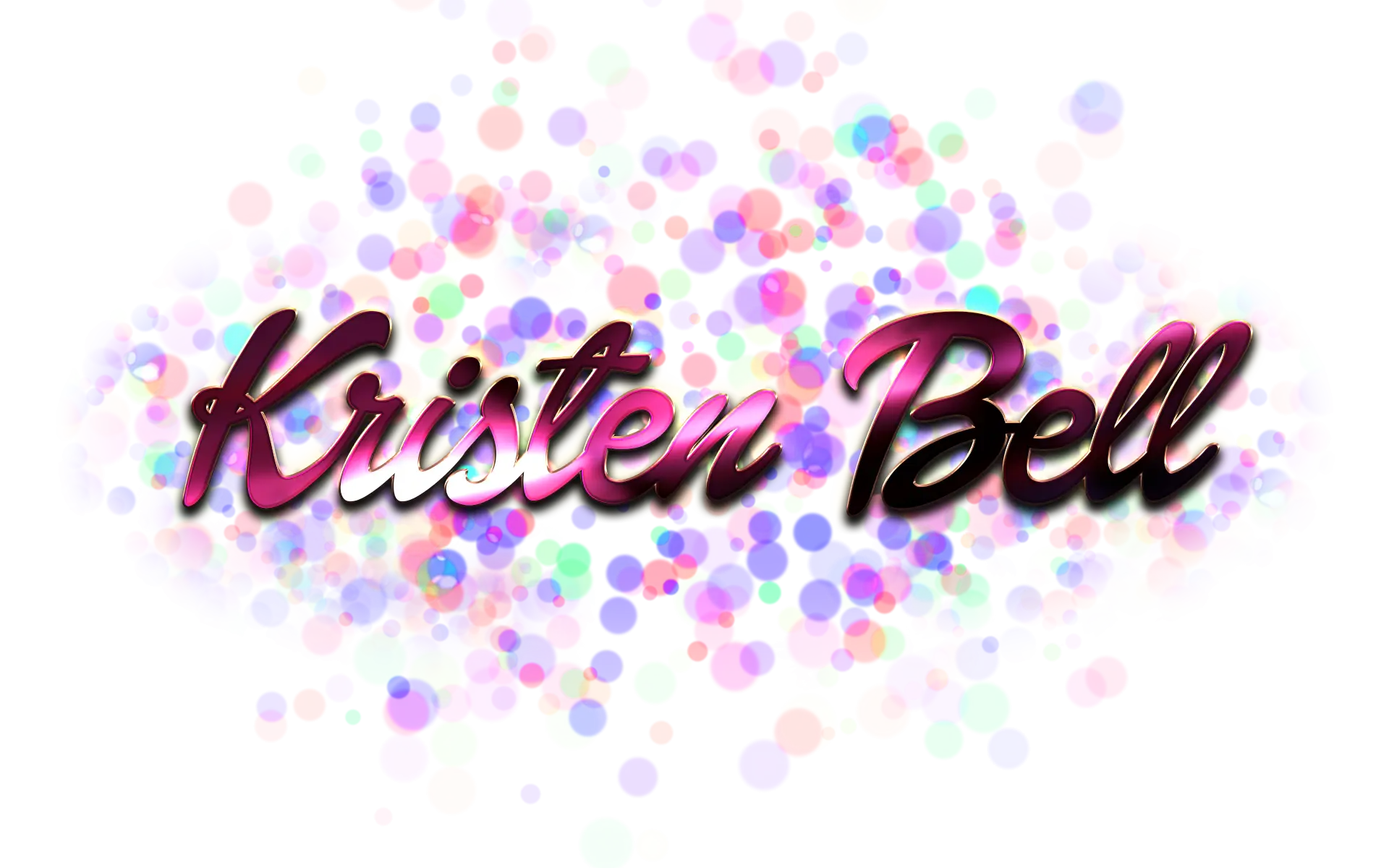 Stylized Name Text 'Kristen Bell'