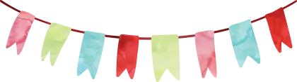 Colorful Bunting for Party Decoration