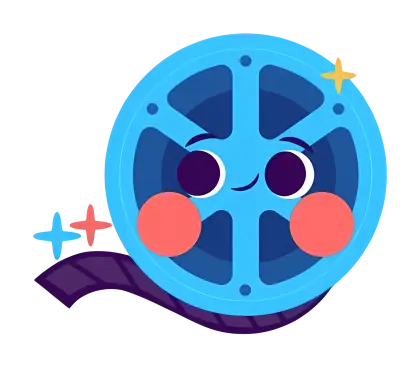 Cute Cartoon Film Reel Design