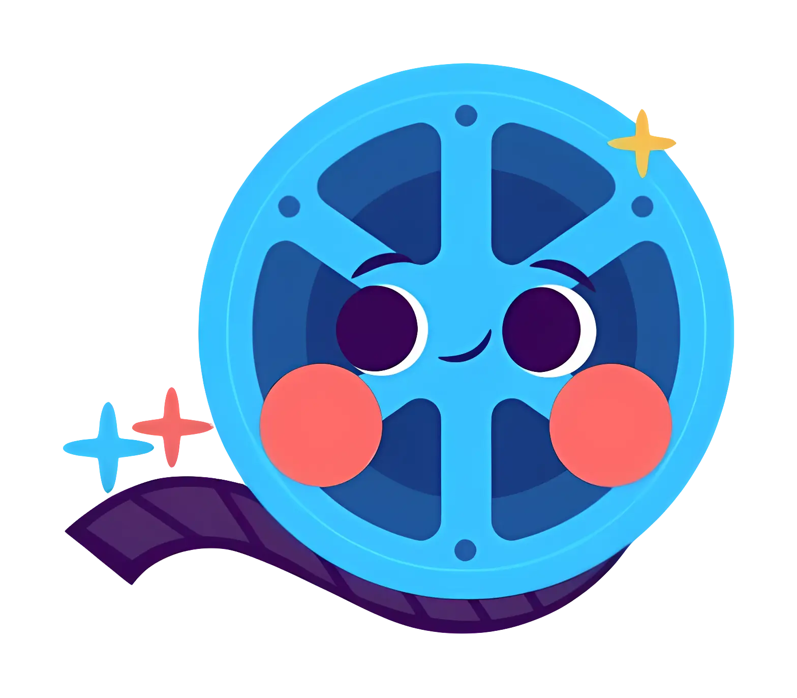 Cute Cartoon Film Reel Design