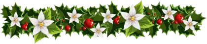 Festive Holly Garland with Berries