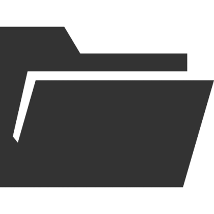 Black Silhouette Folder Icon