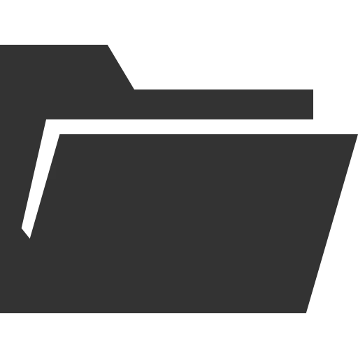 Black Silhouette Folder Icon