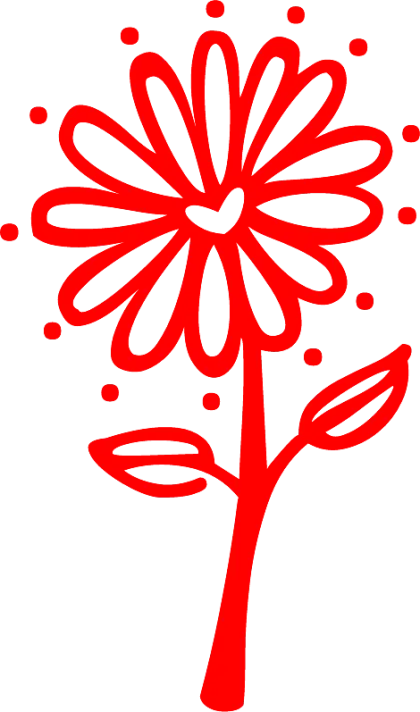 Red Flower Doodle