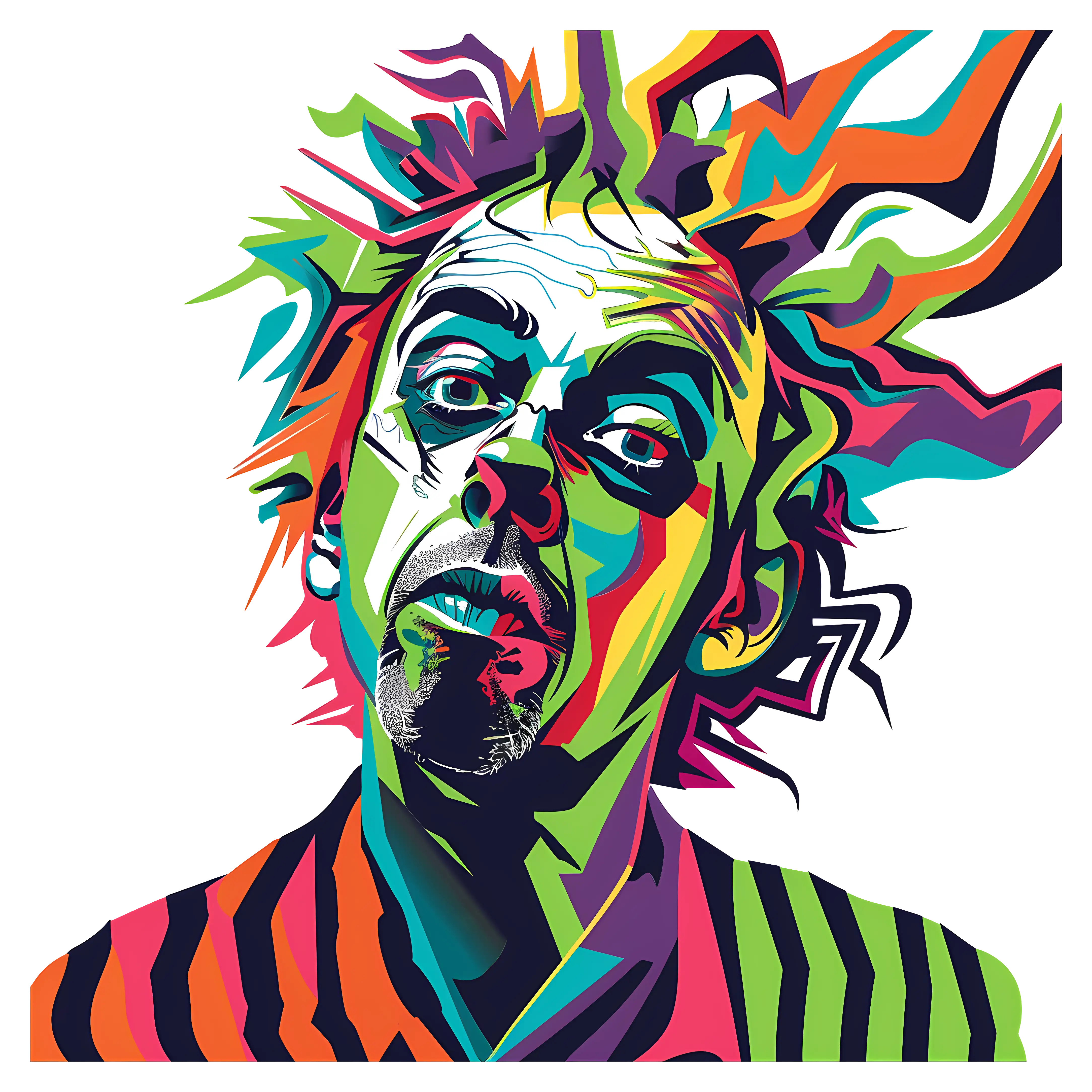 Colorful Abstract Portrait