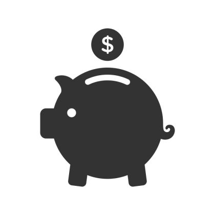 Piggy Bank Icon Representing Saving Money