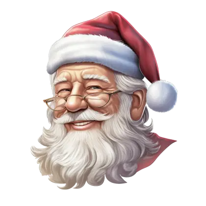 Smiling Santa Claus Illustration