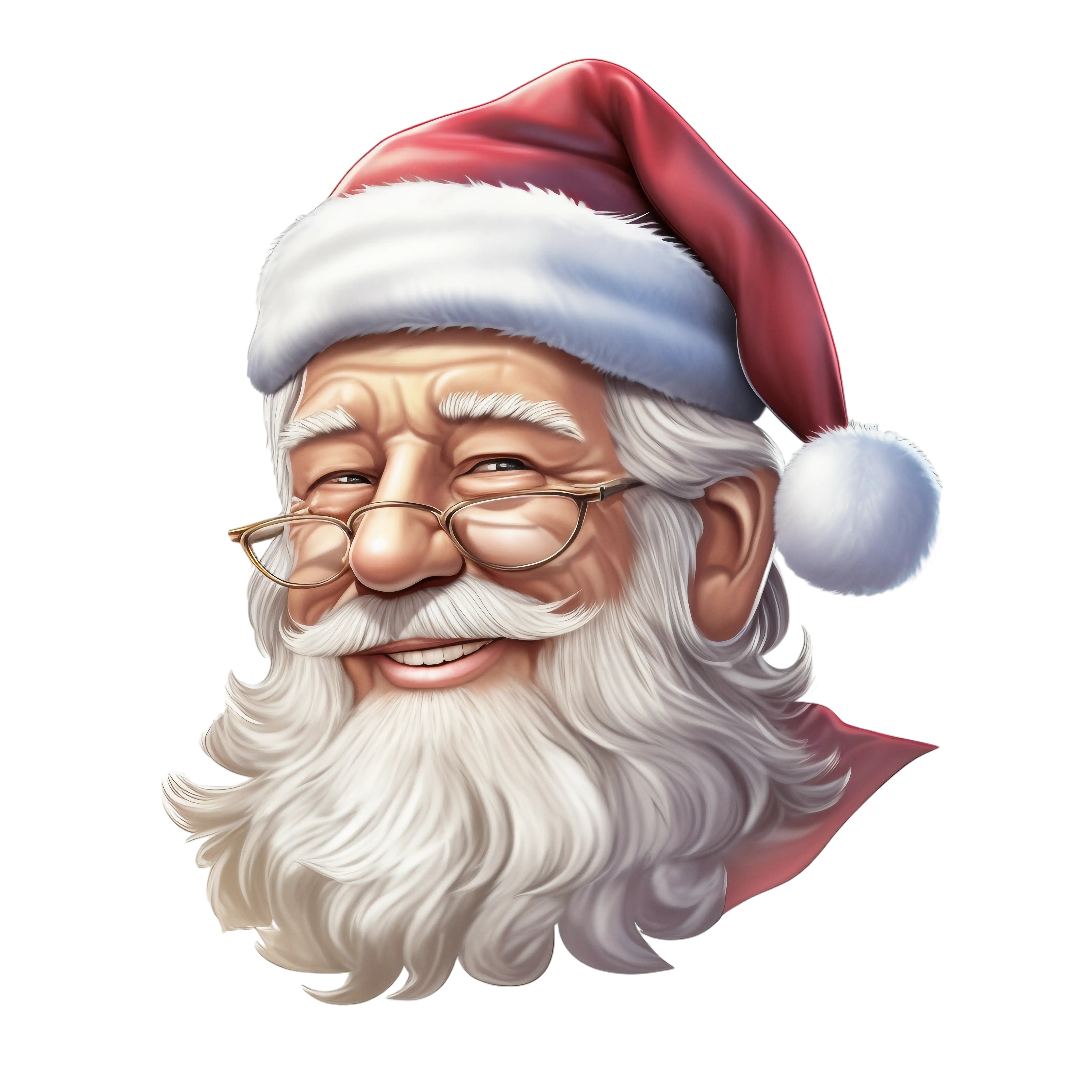 Smiling Santa Claus Illustration
