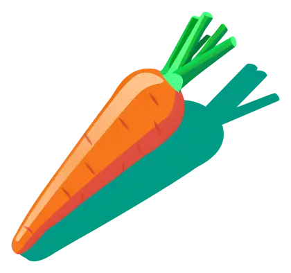Bright Cartoon Carrot Illustration