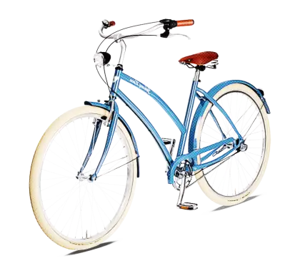Blue Bicycle Illustration