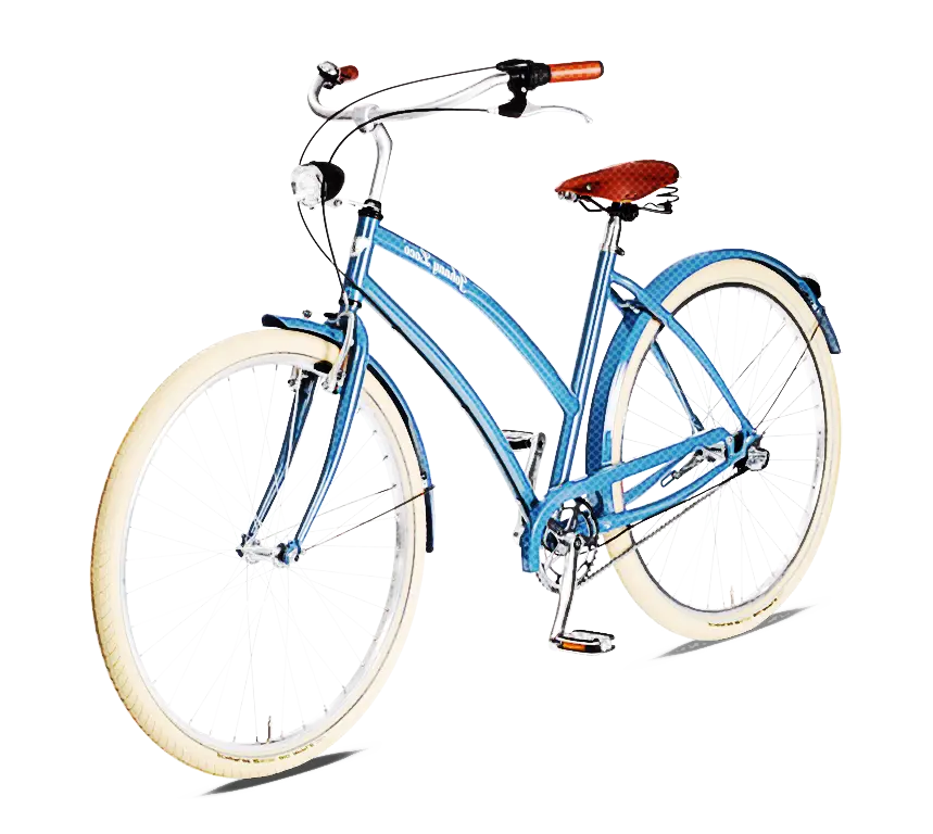 Blue Bicycle Illustration