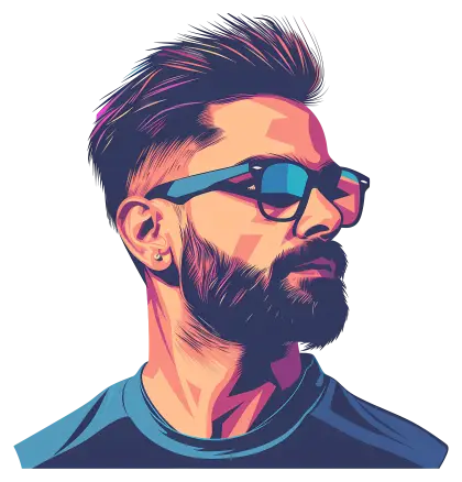 Modern Vector Portrait of a Man