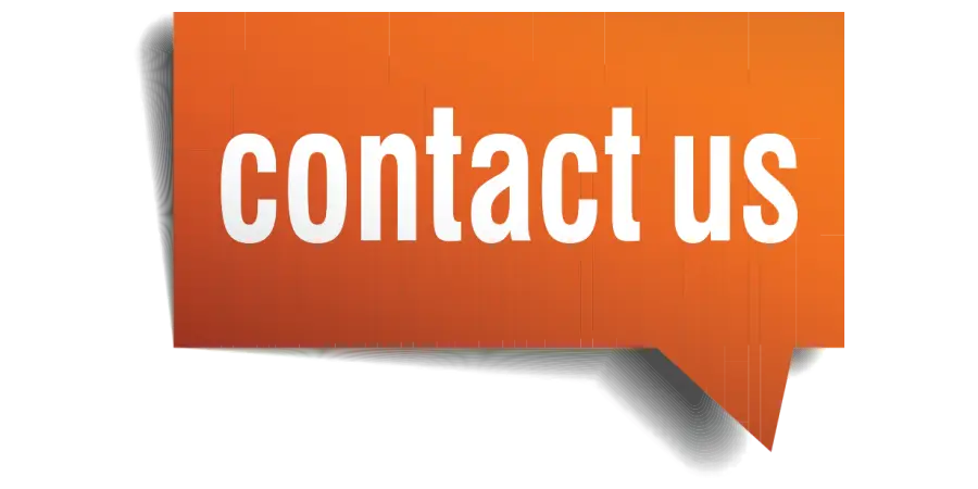 Contact Us Sign in Orange Speech Bubble
