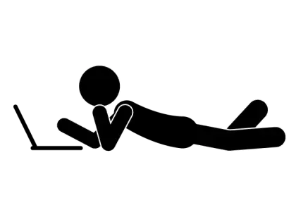 Icon of Person Using Laptop
